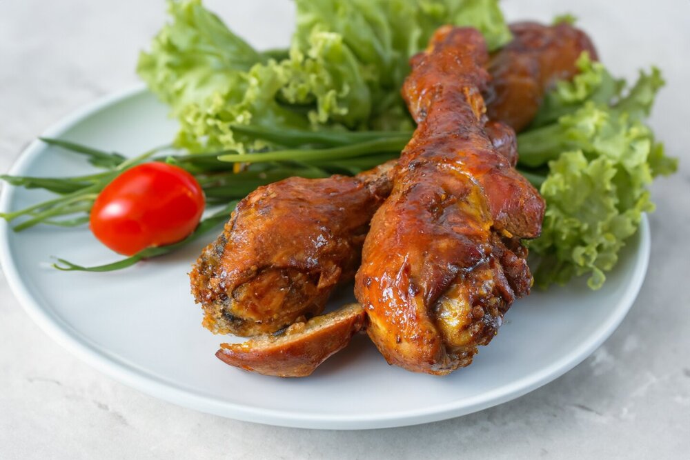 Turkey Drumsticks in a Skillet