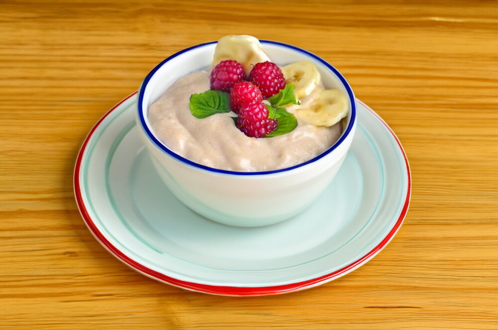 Creamy Banana Purée (with Milk)