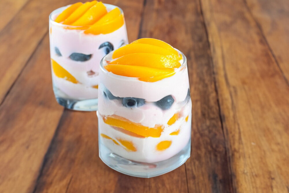 Marshmallow–Sour Cream Fruit Dessert