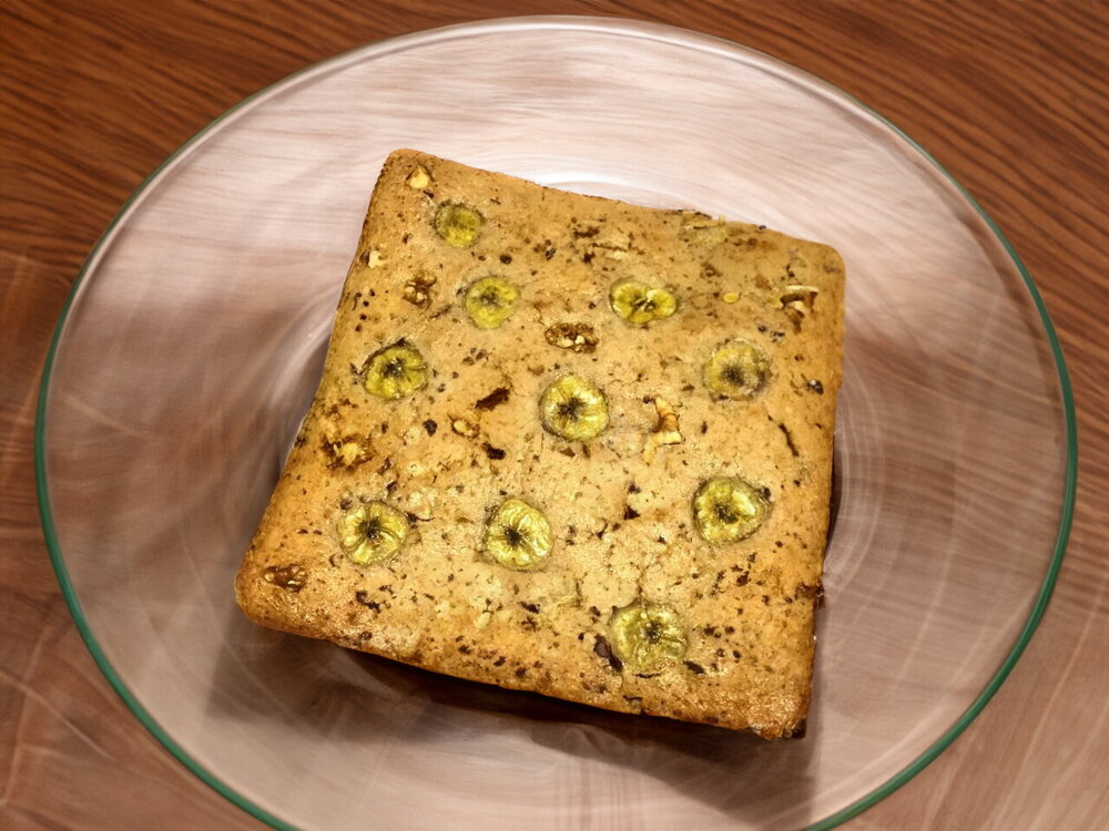 Banana Bread with Nuts and Chocolate