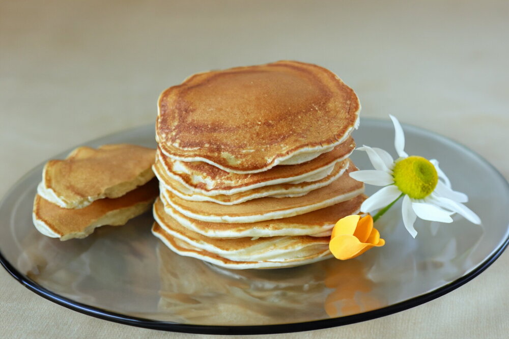 Milk Pancakes with Baking Powder
