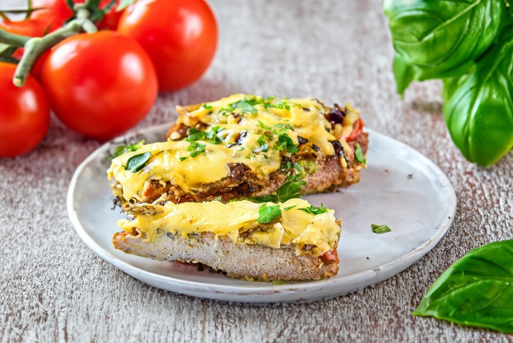 Baked Pork with Mushrooms