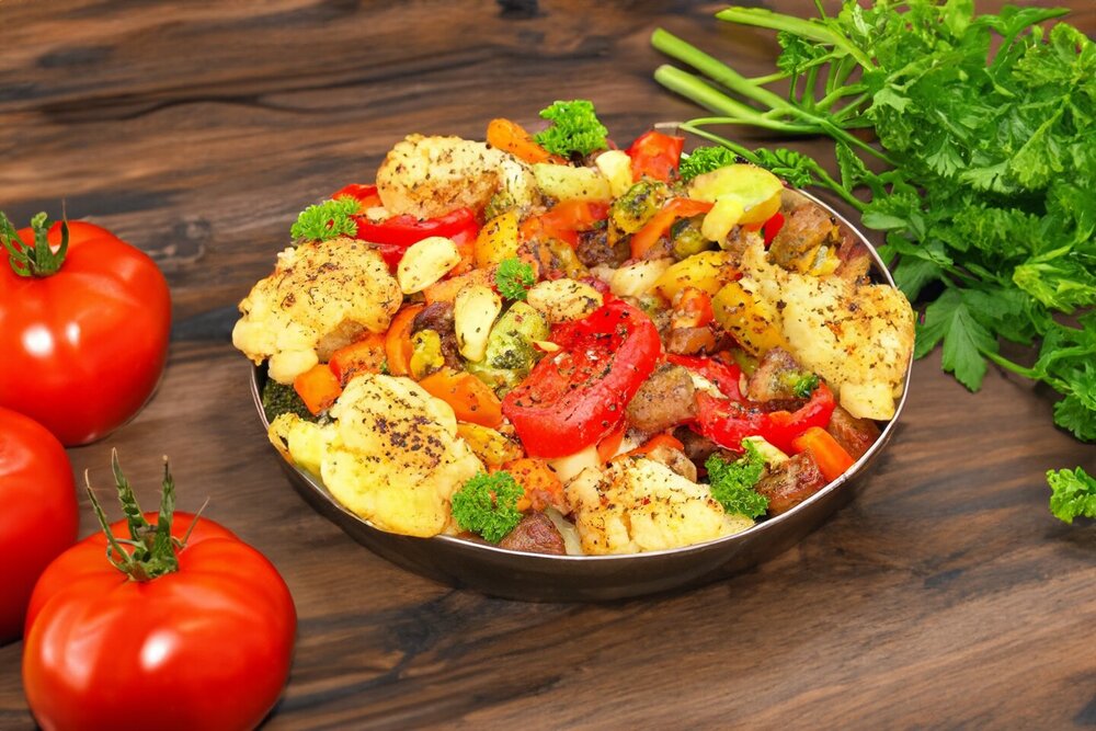 Baked Turkey with Cauliflower
