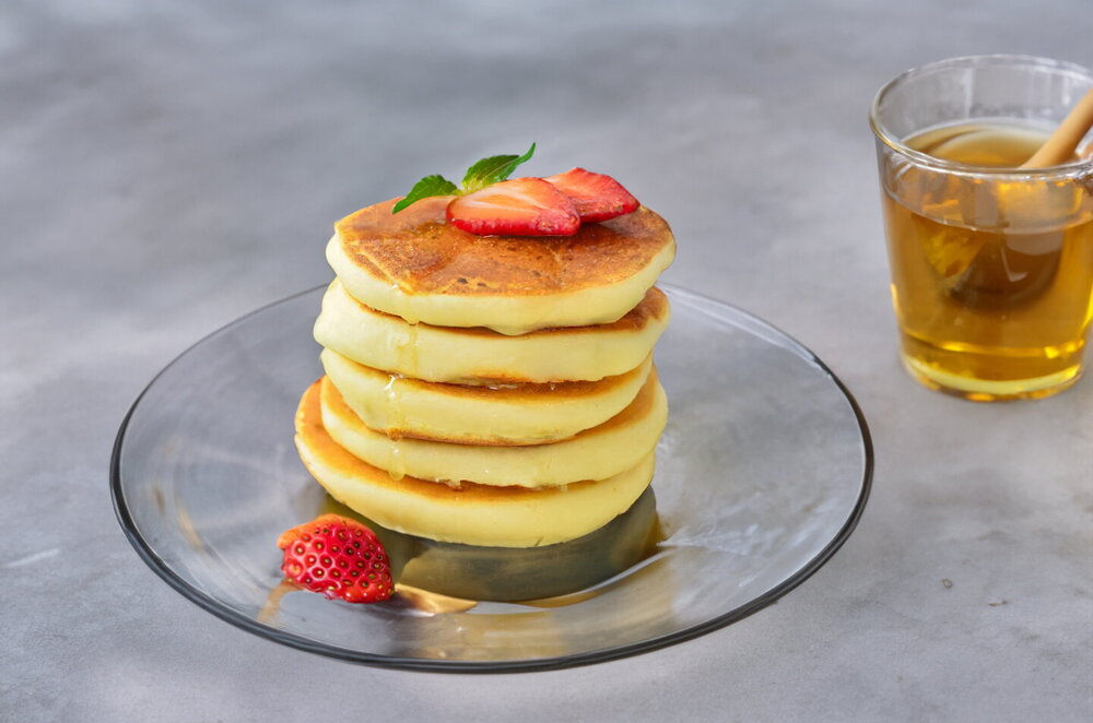 Healthy Kefir Pancakes with Rice Flour