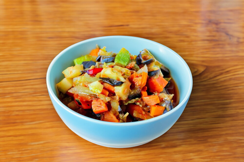 Stewed Vegetables with Eggplant and Zucchini