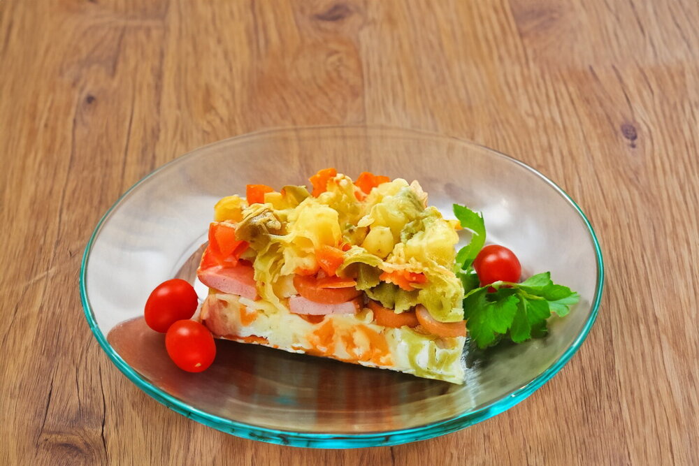 Baked Pasta Casserole with Sausages (Oven)