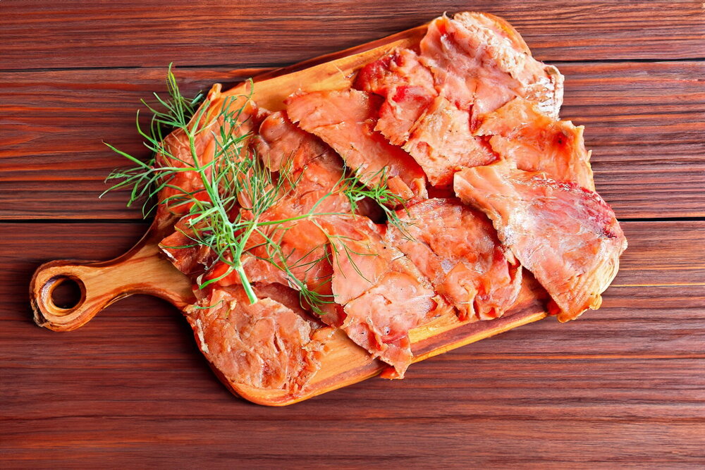 Lightly Salted Pink Salmon at Home