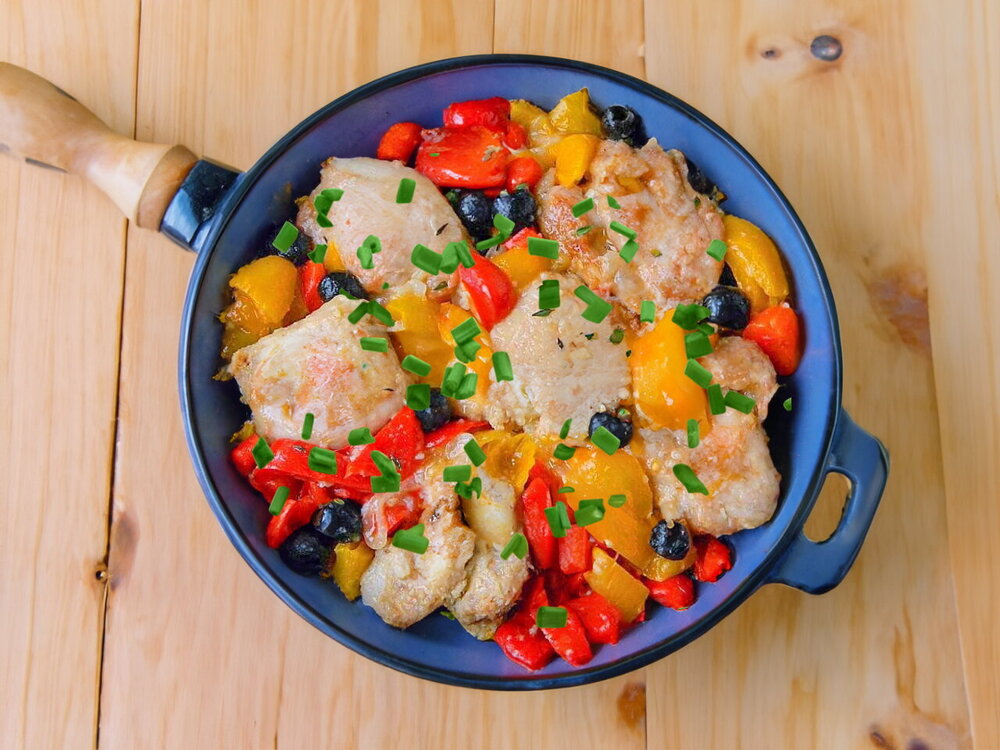 Skillet Chicken Fillet Dredged in Flour