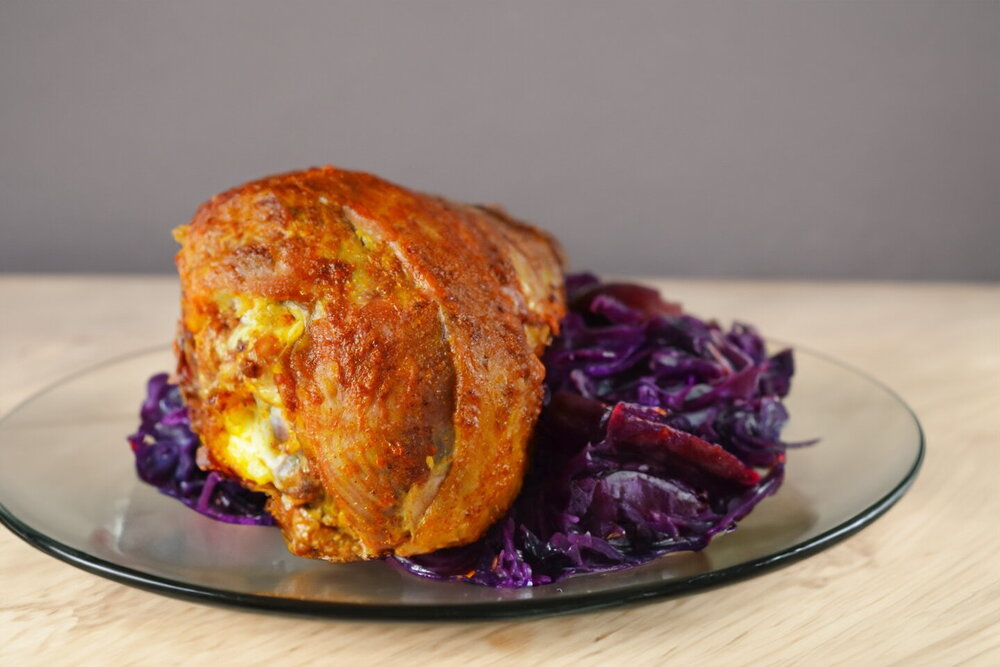 Oven-Baked Turkey Drumstick in Foil