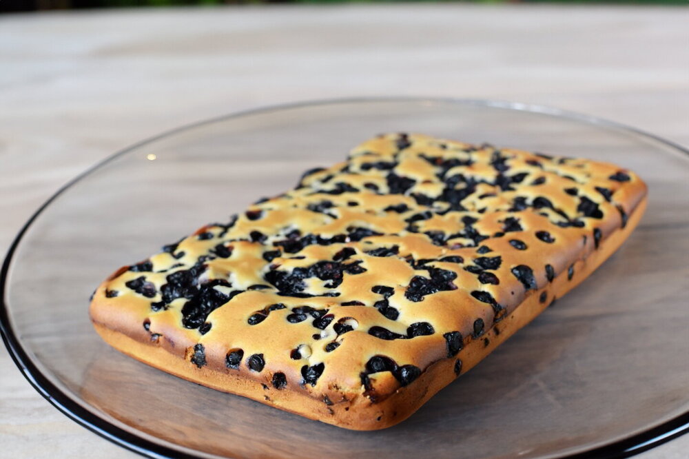 Milk Blueberry Pour-Over Cake