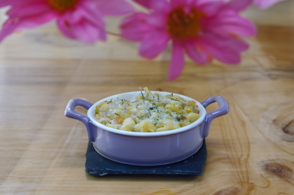 Cauliflower and Cheese Casserole (Oven-Baked)