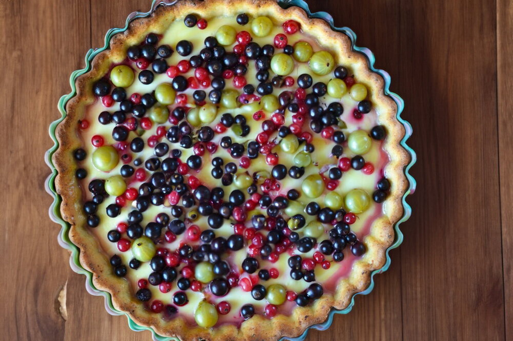 Sour Cream Berry Pie