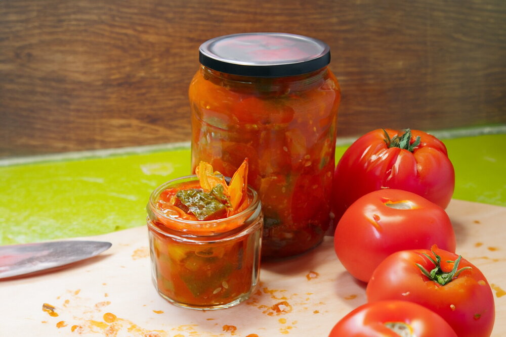 Cucumber & Tomato Lecho for Winter