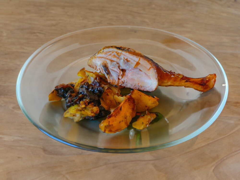 Oven-Baked Duck with Prunes