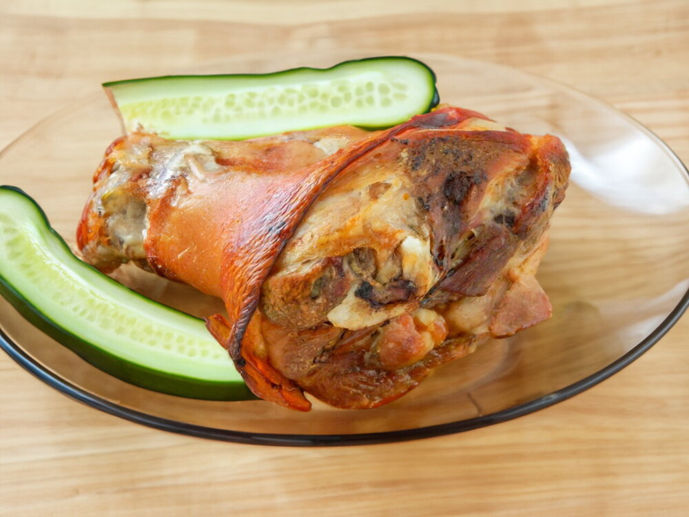 Beer-Roasted Pork Knuckle Baked in the Oven
