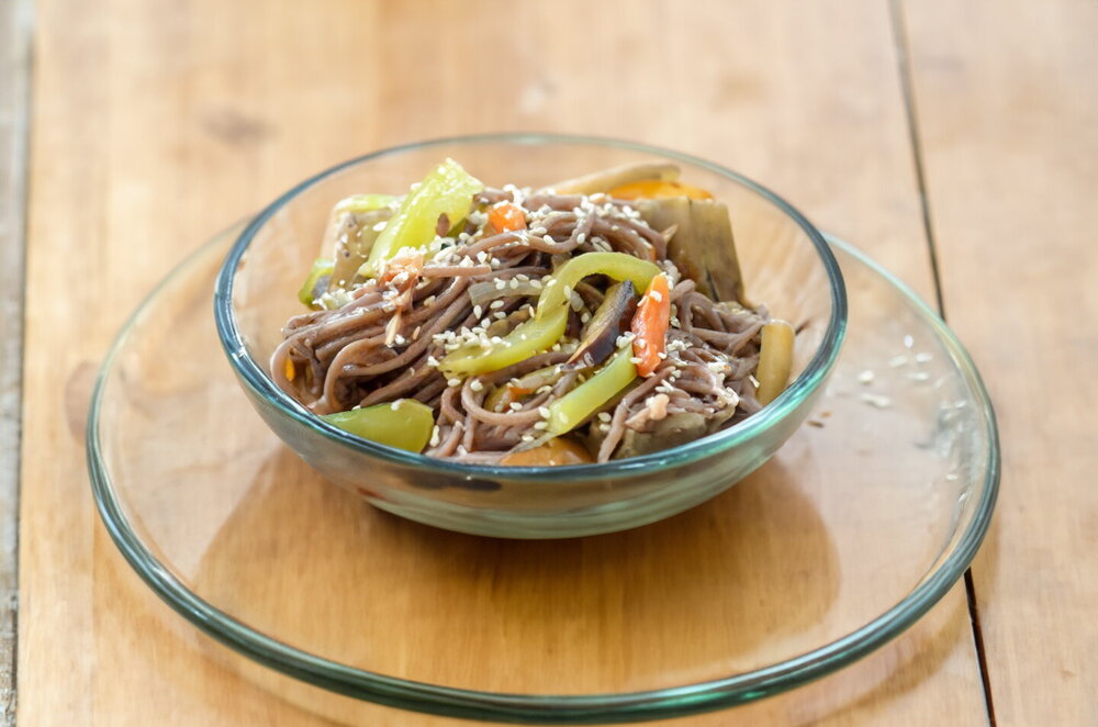 Buckwheat Noodles with Vegetables