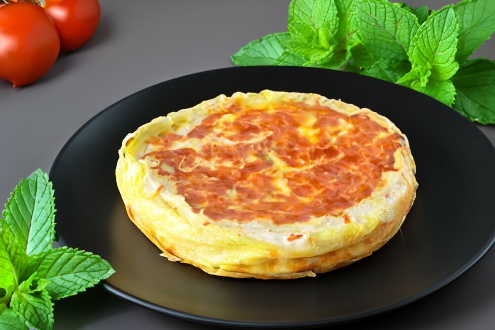 Lavash Khachapuri with Cheese in the Oven