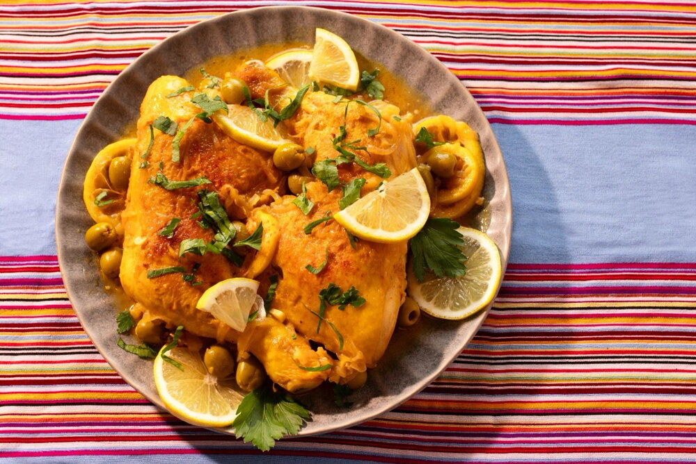 Lemon Chicken Tagine With Olives