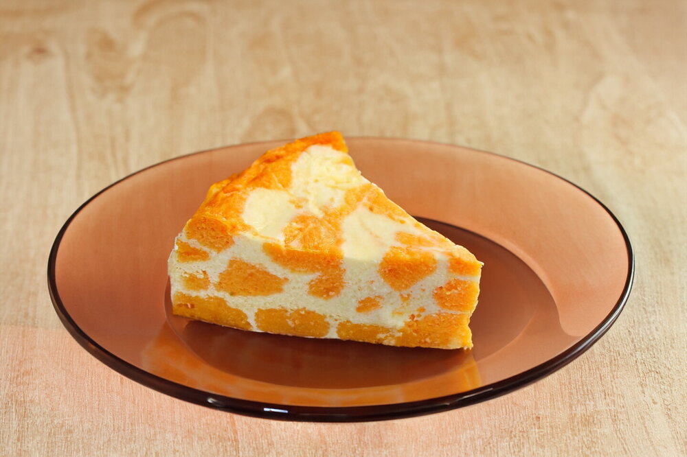 Cottage Cheese Casserole with Pumpkin in the Oven