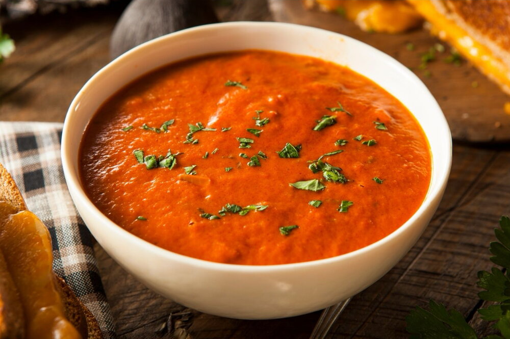 Roasted cream of tomato soup