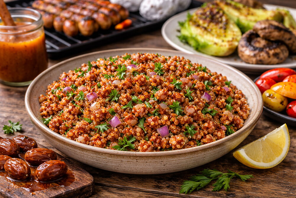 Aromatic quinoa salad