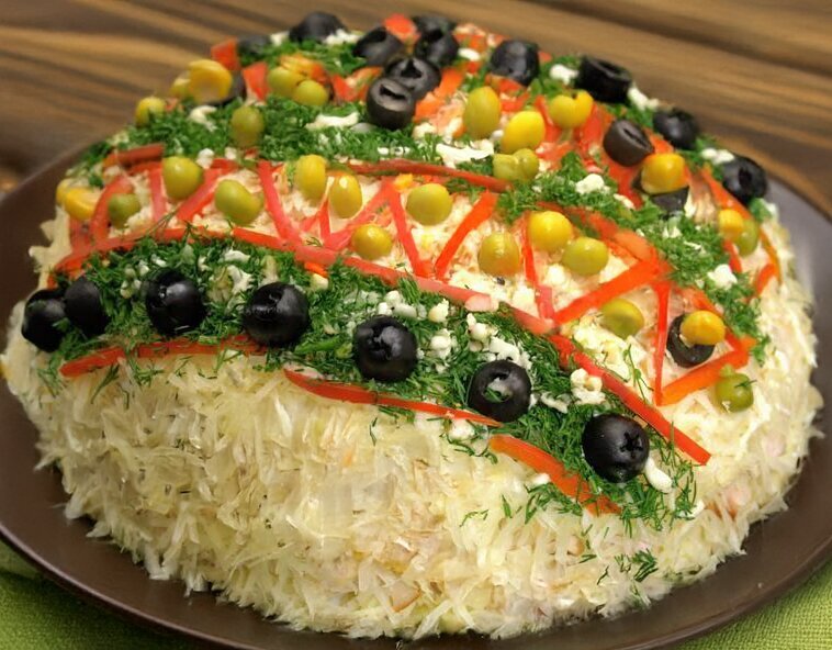 Layered Chicken Salad for the Holidays