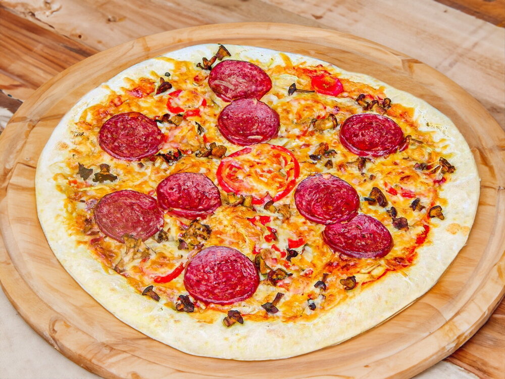 Yeast-Free Milk Pizza in the Oven