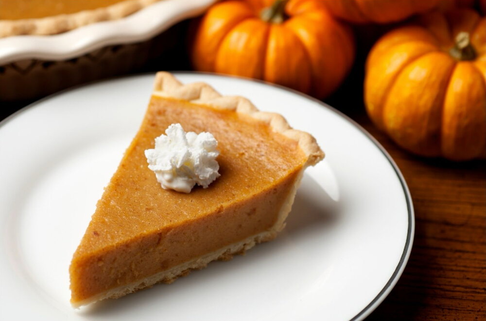 Roasted pumpkin pie