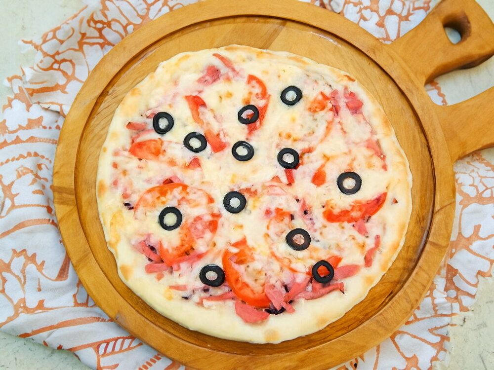 Classic Homemade Oven Pizza with Sausage