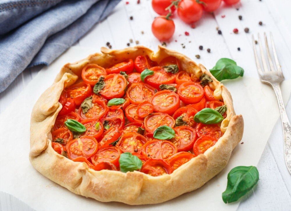 Roasted tomato tart