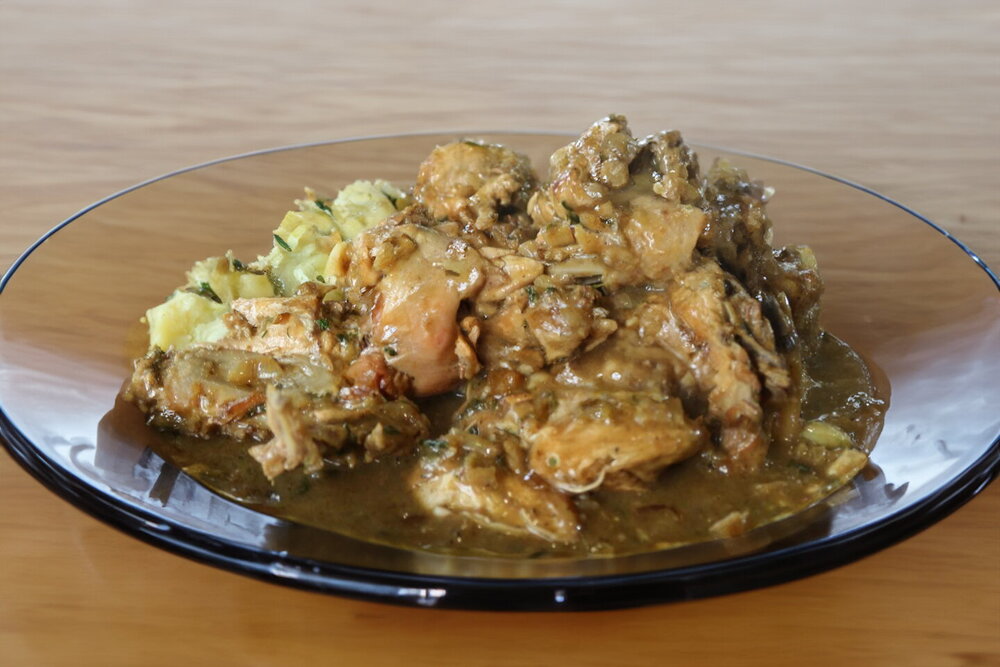 Uzbek Chicken in Creamy Milk Sauce