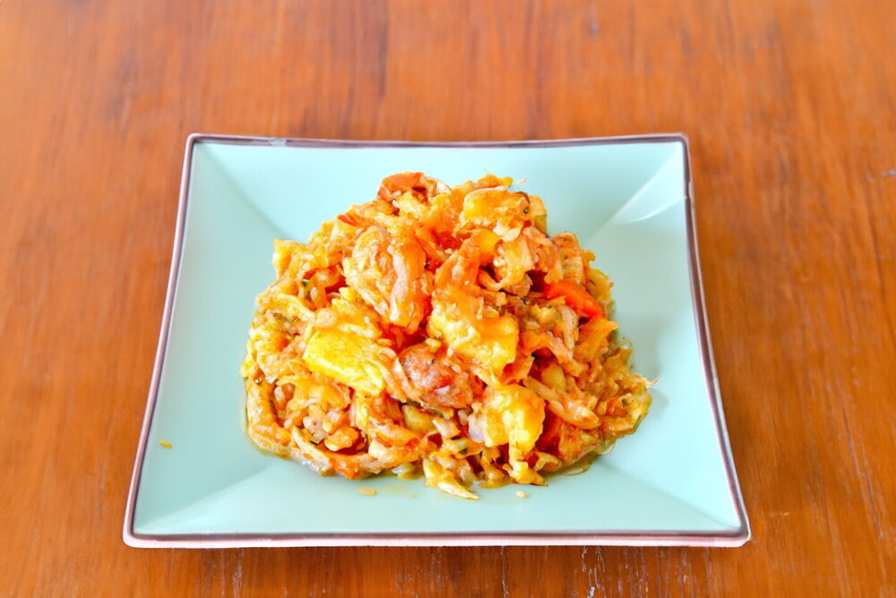 Cabbage, Potato, and Meat Stew