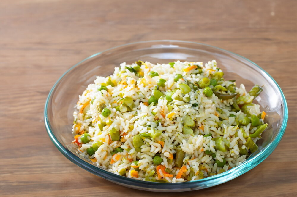 Rice with Frozen Vegetables