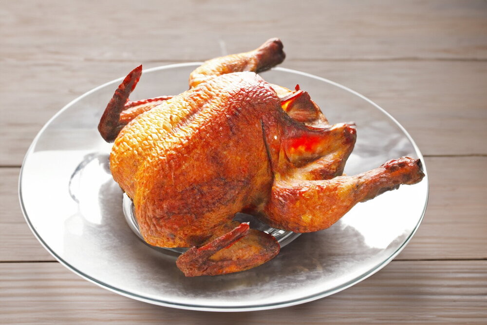 Homemade Hot-Smoked Chicken in a Smoker