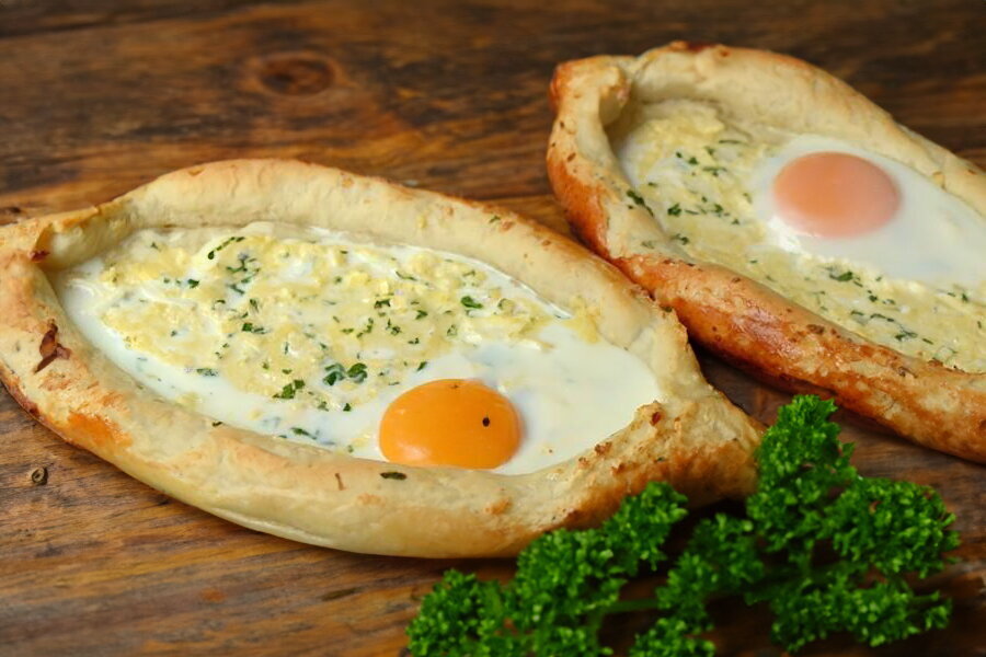 Adjarian Khachapuri with Kefir