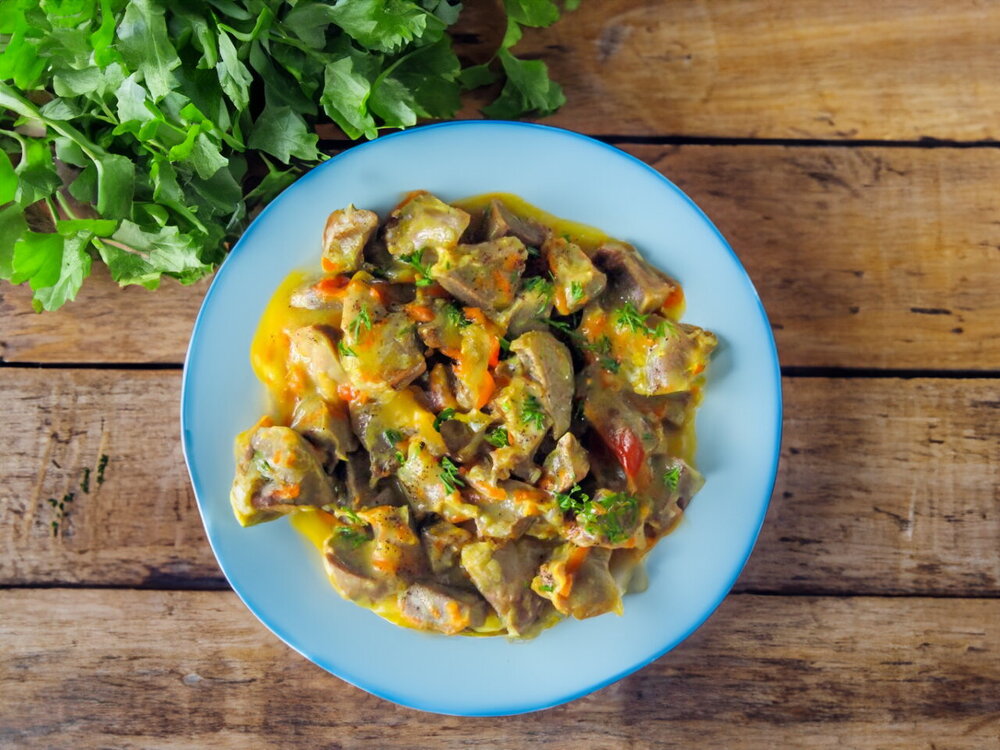 Braised Turkey Gizzards