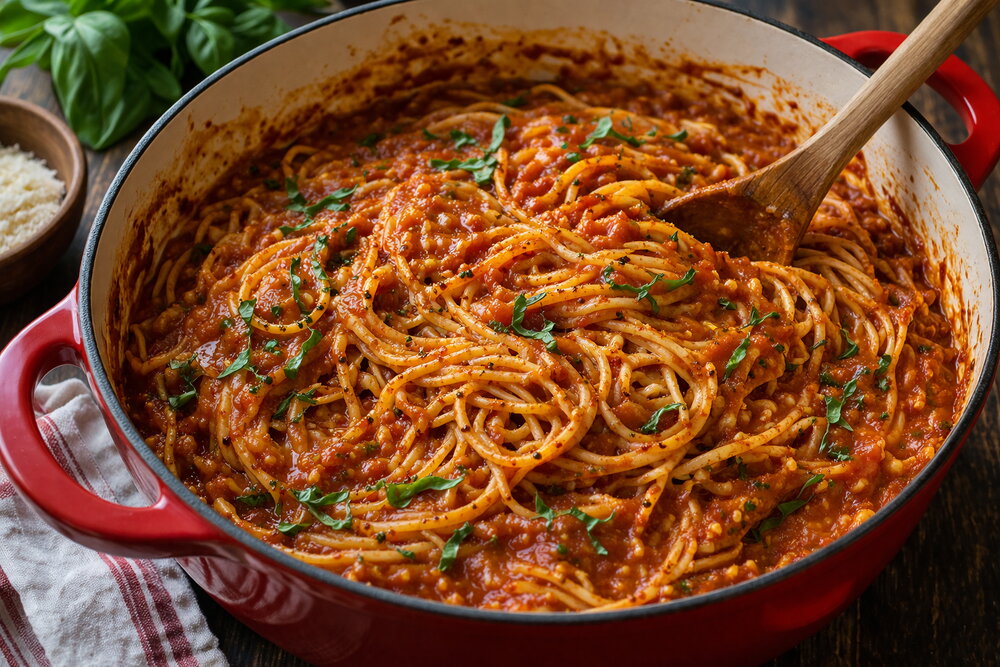 Jollof Spaghetti