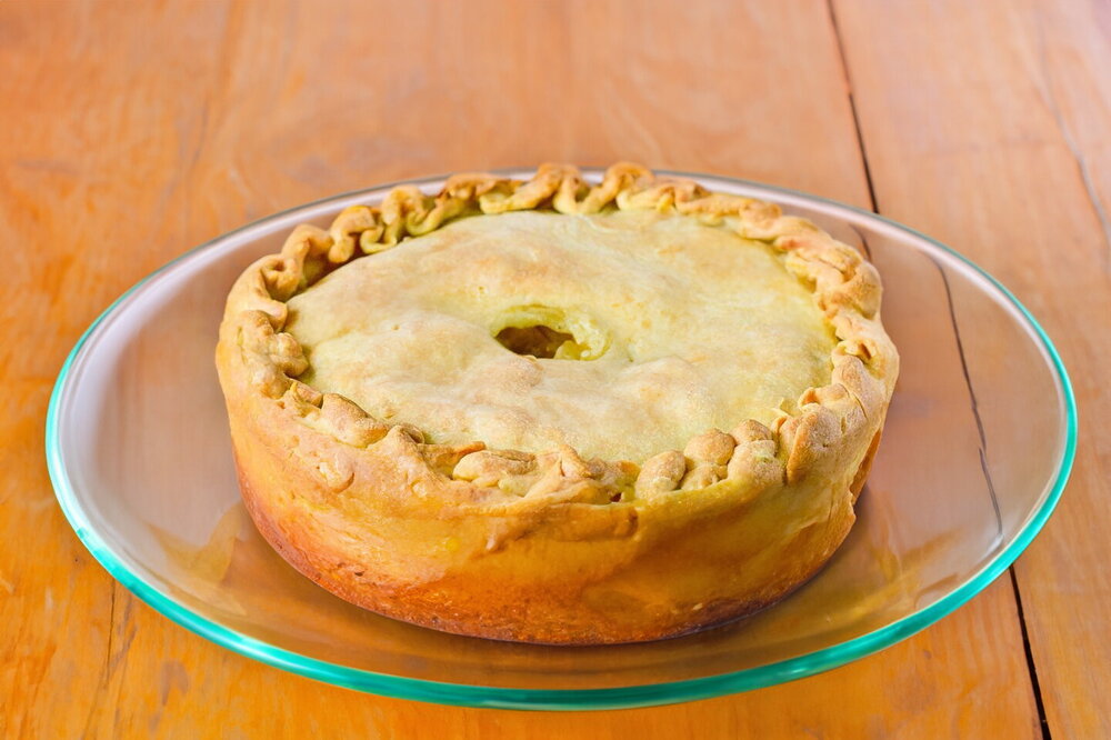 Oven-Baked Pie with Potatoes and Ground Meat