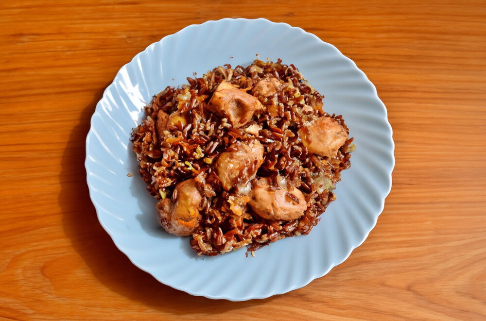 Brown Rice Pilaf with Chicken