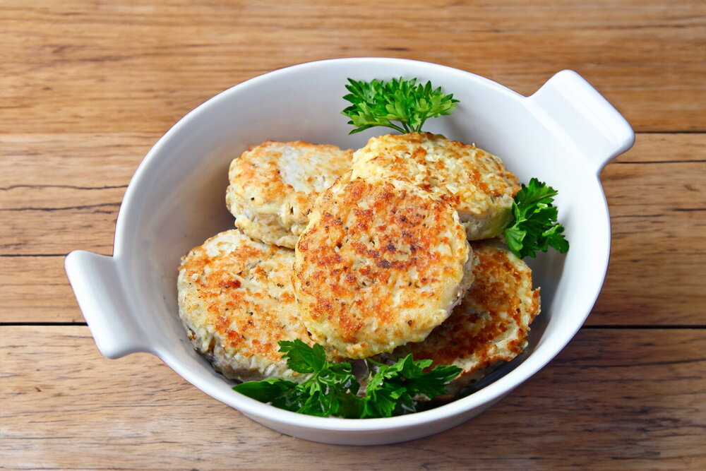Pollock Cutlets in a Pan