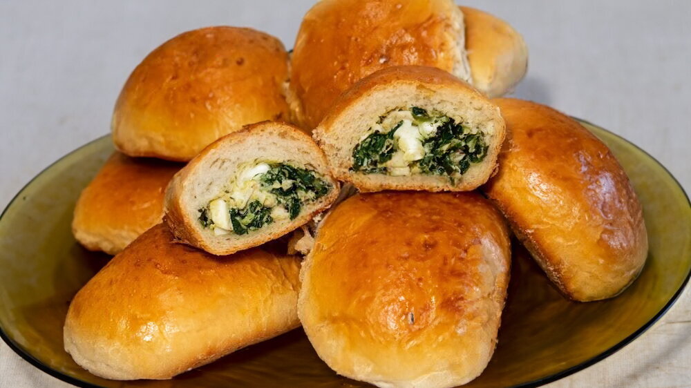 Hand Pies with Egg and Green Onion