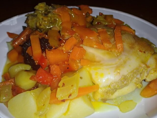 Fried Chicken with Turmeric and Carrots