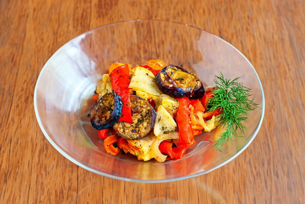 Oven-Roasted Vegetables in a Baking Sleeve