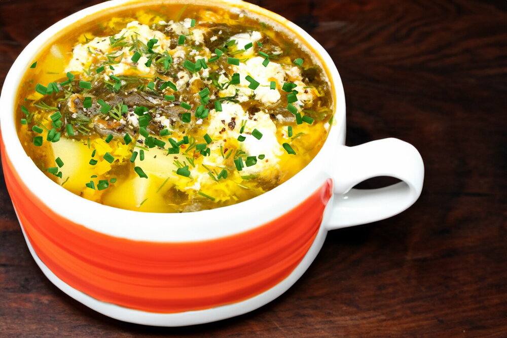 Classic Sorrel Soup with Egg