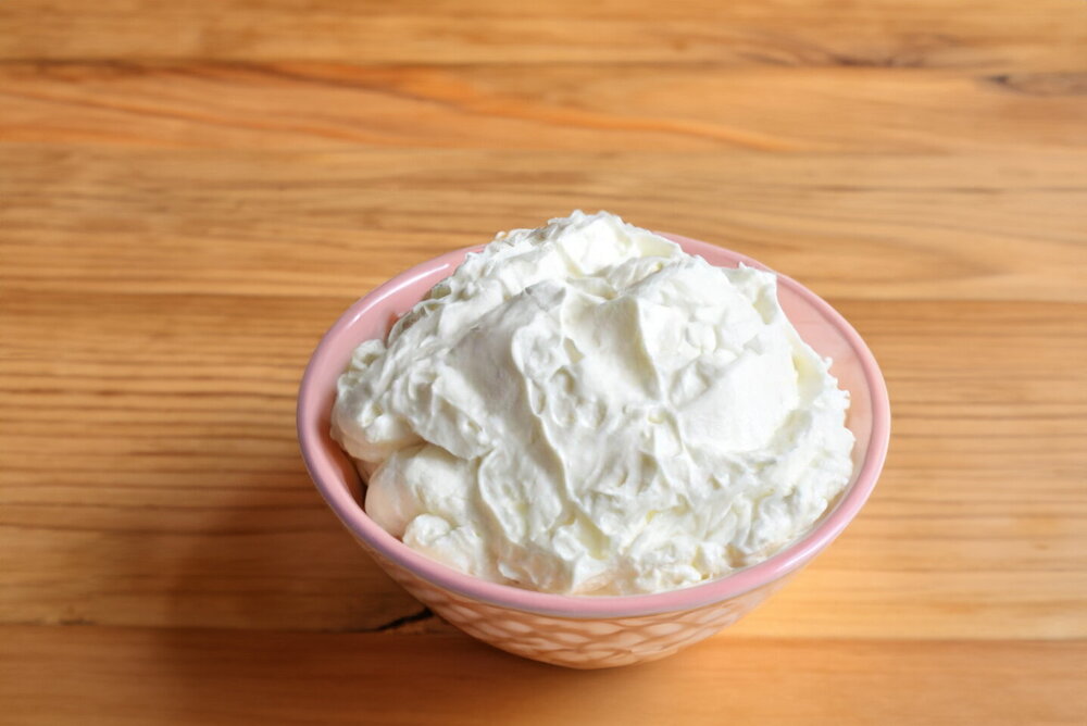 Cream with Heavy Cream, Powdered Sugar, and Cream Cheese