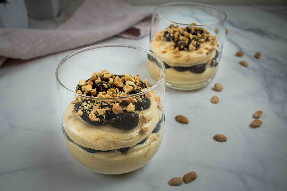 Peanut butter and chocolate mousse