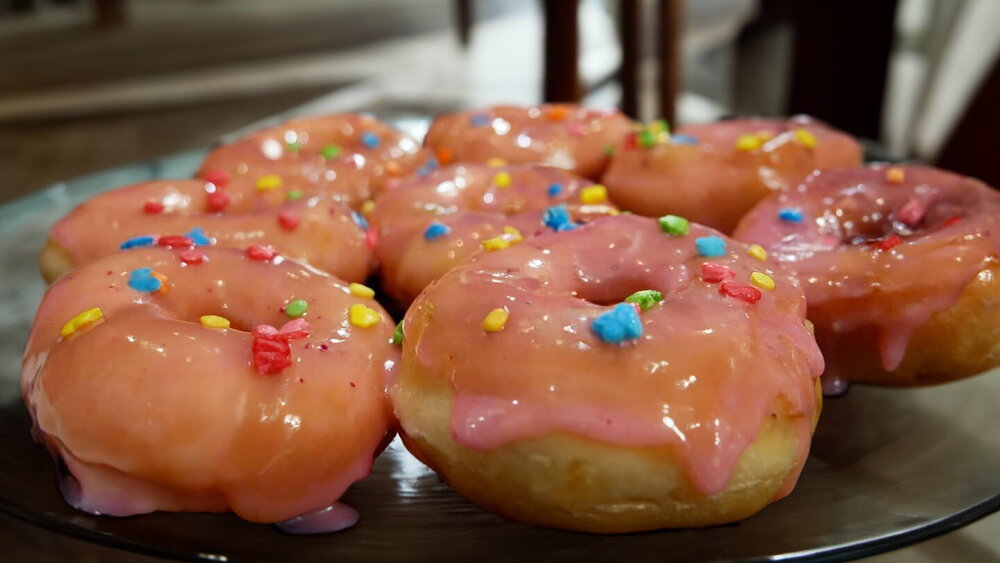 Yeast Dough Donuts with Sweet White Glaze
