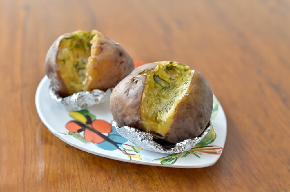 Oven-Baked Stuffed Potato