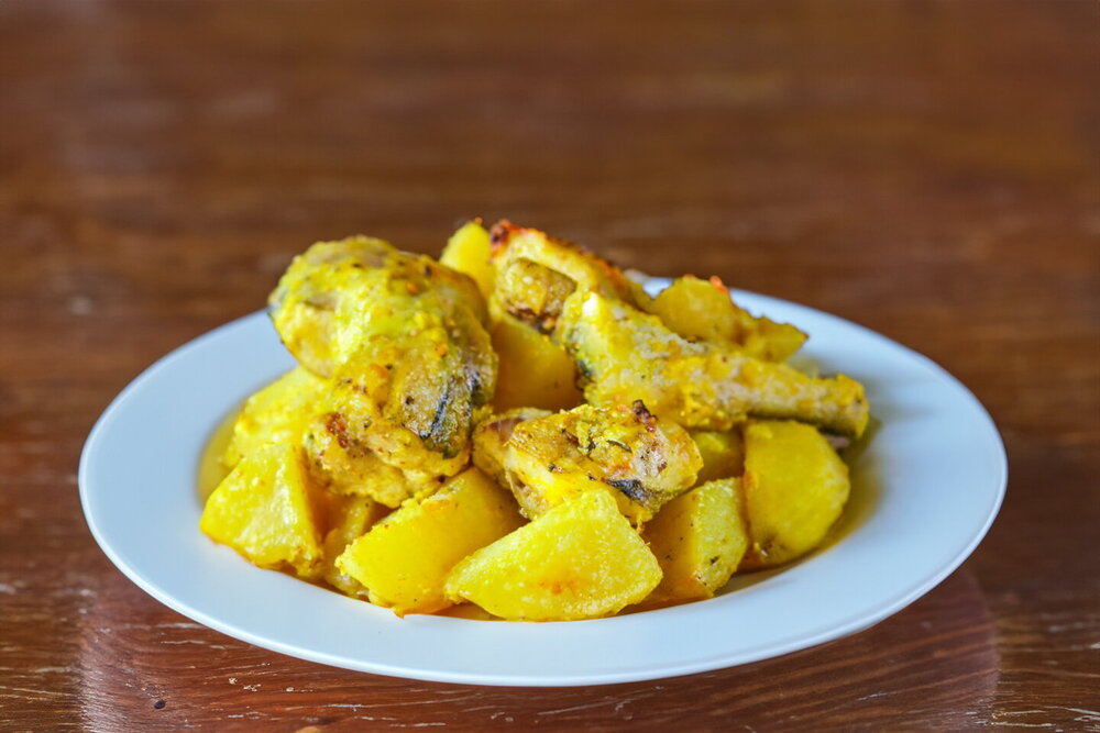 Oven-Baked Pollock with Potatoes