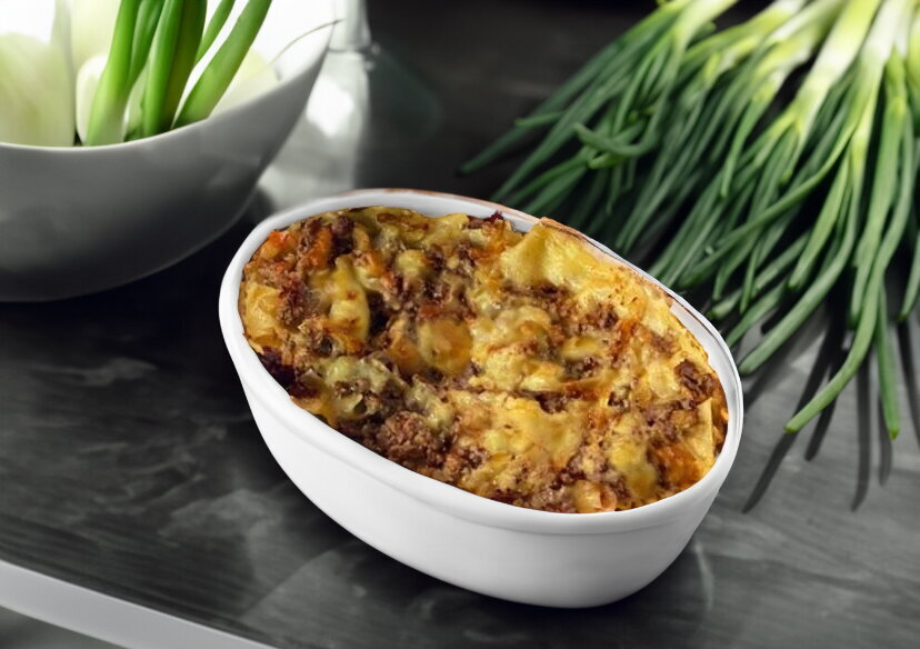 Lasagna with Minced Meat and Cream Using Ready-Made Sheets